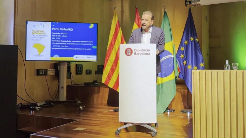 Prefeito de Porto Velho apresenta potencialidades da cidade a empresários catalães em evento internacional